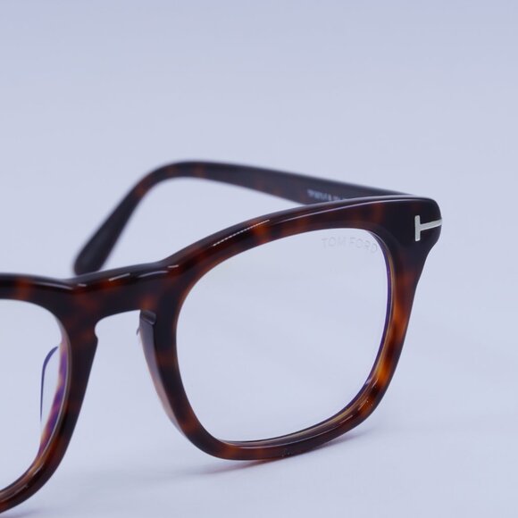 Tom Ford FT5870-F-B 054 Eyeglasses Red Havana 52mm Square Frame - Picture 5 of 10